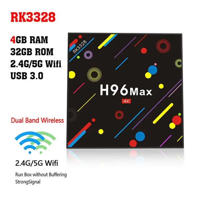 Android 7.1 H96MAX H2 Smart TV Box 4GB RAM 32GB ROM RK3328 Quad Core 4K USB3.0 WIFI Bluetooth 4.0 Media Player Set top box
Android 7.1 H96MAX H2 Smart TV Box 4GB RAM 32GB ROM RK3328 Quad Core 4K USB3.0 WIFI Bluetooth 4.0 Media Player Set top box