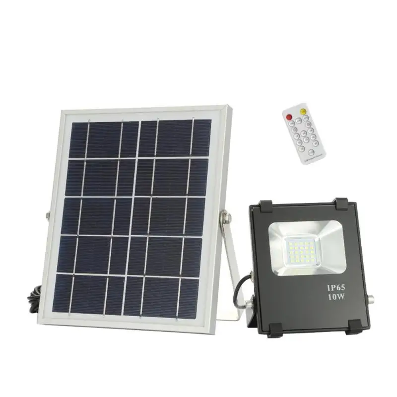 

10W 25LED Solar Light Solar Powered Flood Light IR Remote Controlled IP65 Waterproof Outdoor Garden Yard Street Lamp Floodlight