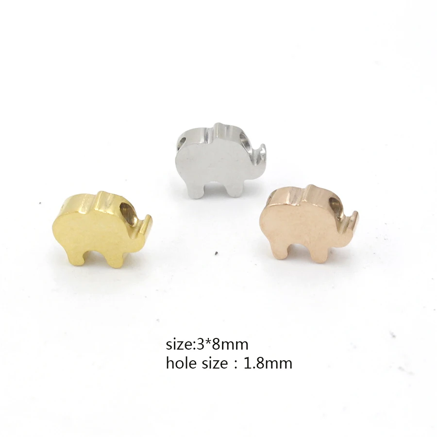 Fnixtar Mirror Polished Stainless Steel 1.8mm Small Hole Bead Animal Elephant Charms For Jewelry Making DIY 3*8mm 20piece/lot
Fnixtar Mirror Polished Stainless Steel 1.8mm Small Hole Bead Animal Elephant Charms For Jewelry Making DIY 3*8mm 20piece/lot