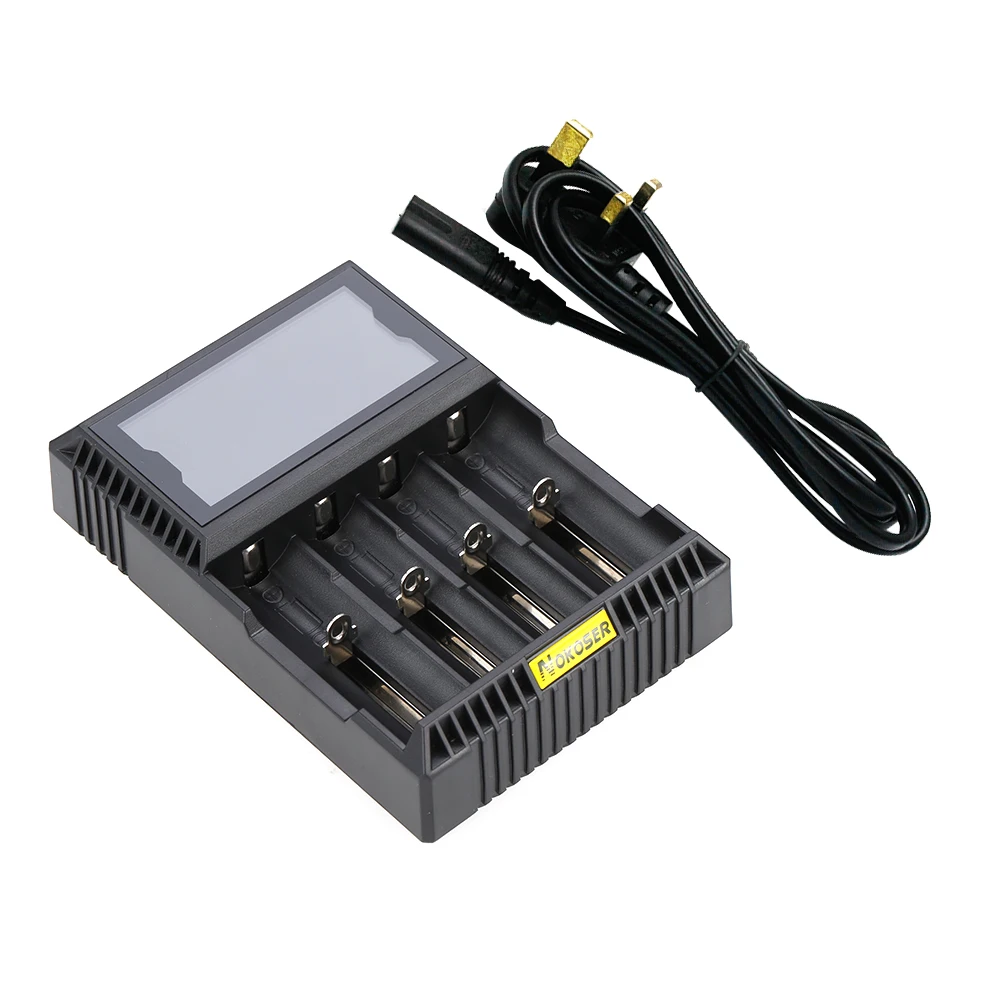 

4 Slot Digital LCD Smart Battery Charger for Rechargeable LiFePO4 Ni-MH/Ni-Cd AA/AAA Li-ion 26650/22650/18650/17670/18490/17500