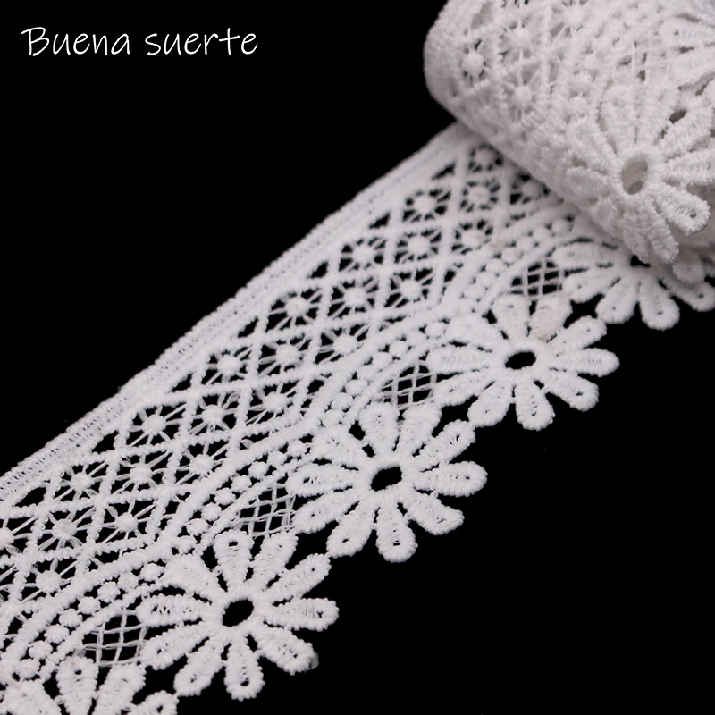 Buena Suerte Flowers Black White Embroidered Fabric Lace Trim Ribbon Handmade DIY Sewing Supplies Craft for Costume Decoration
Buena Suerte Flowers Black White Embroidered Fabric Lace Trim Ribbon Handmade DIY Sewing Supplies Craft for Costume Decoration