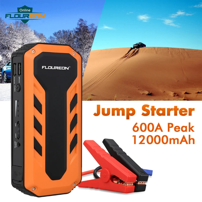 FLOUREON C100 12000mAh With LED Light 600A Peak Current Jump Starter EU Plug Rechargeable Battery Dual USB Output Power Bank
FLOUREON C100 12000mAh With LED Light 600A Peak Current Jump Starter EU Plug Rechargeable Battery Dual USB Output Power Bank