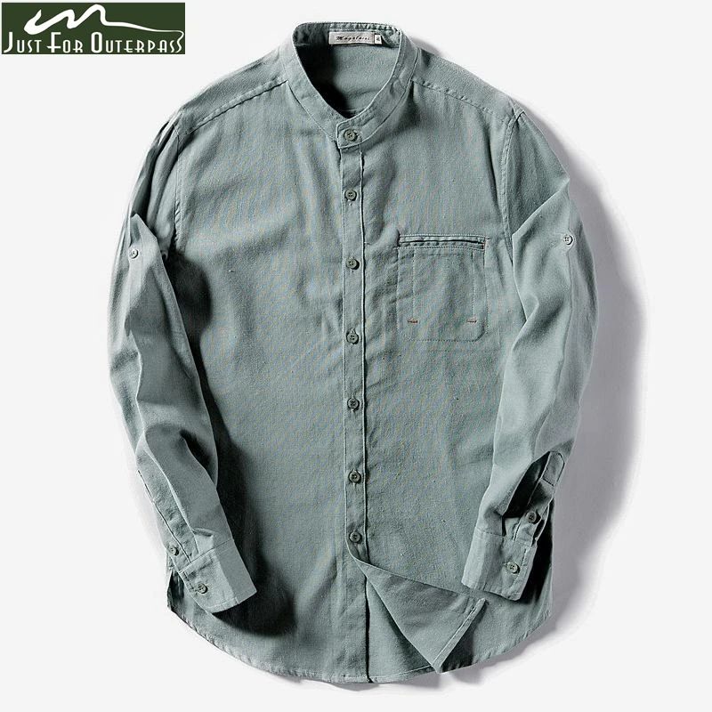 2019 New Trend Spring Summer Shirt Men Stand Collar Cotton Linen Long Sleeve Shirt Slim Casual Linen Shirt Fashion Male Clothes
2019 New Trend Spring Summer Shirt Men Stand Collar Cotton Linen Long Sleeve Shirt Slim Casual Linen Shirt Fashion Male Clothes