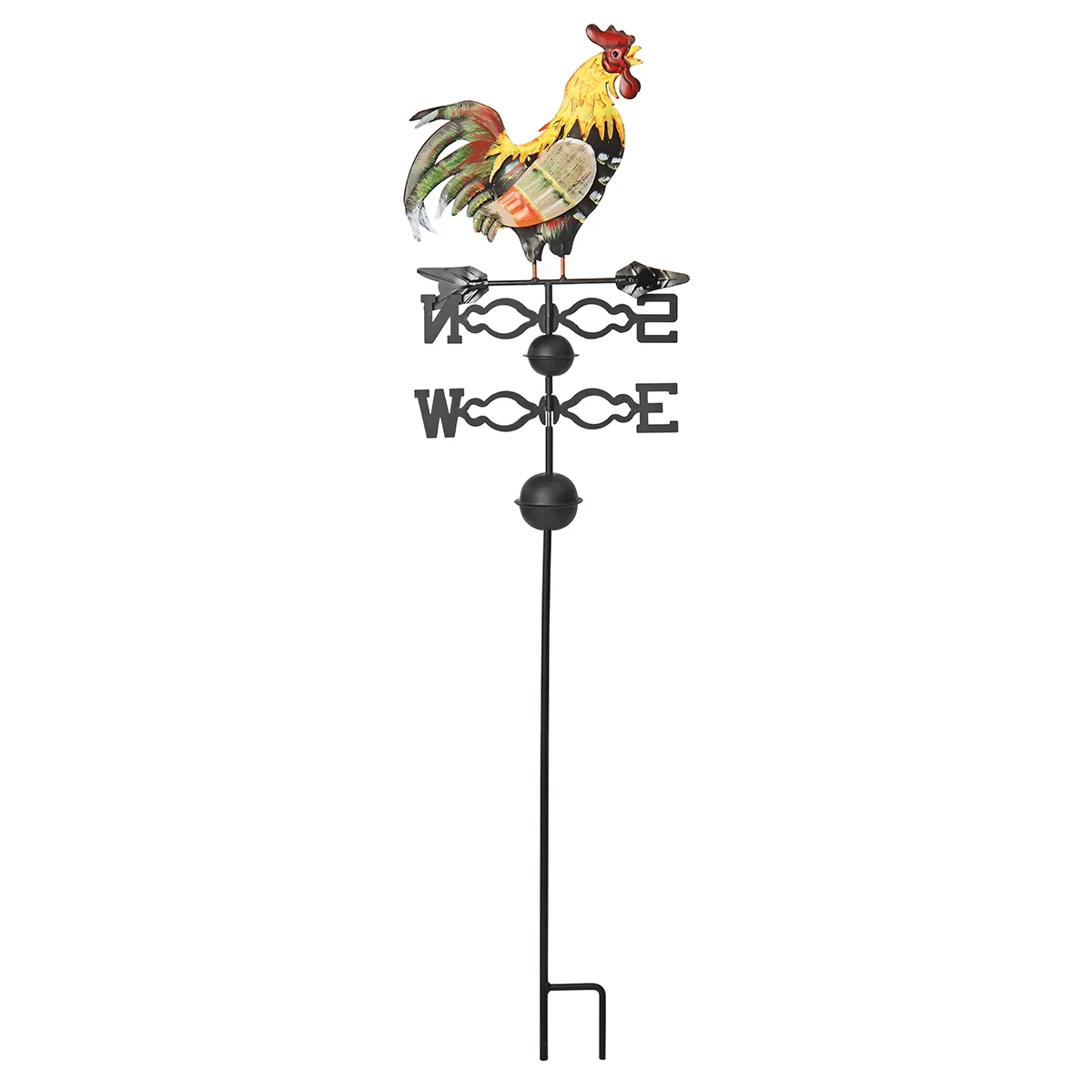 Colorful Iron Rooster Wind Speed Spinner 130cm Weather Vane Direction Indicator Decoration Patio Yard Supplies Garden Ornaments
Colorful Iron Rooster Wind Speed Spinner 130cm Weather Vane Direction Indicator Decoration Patio Yard Supplies Garden Ornaments