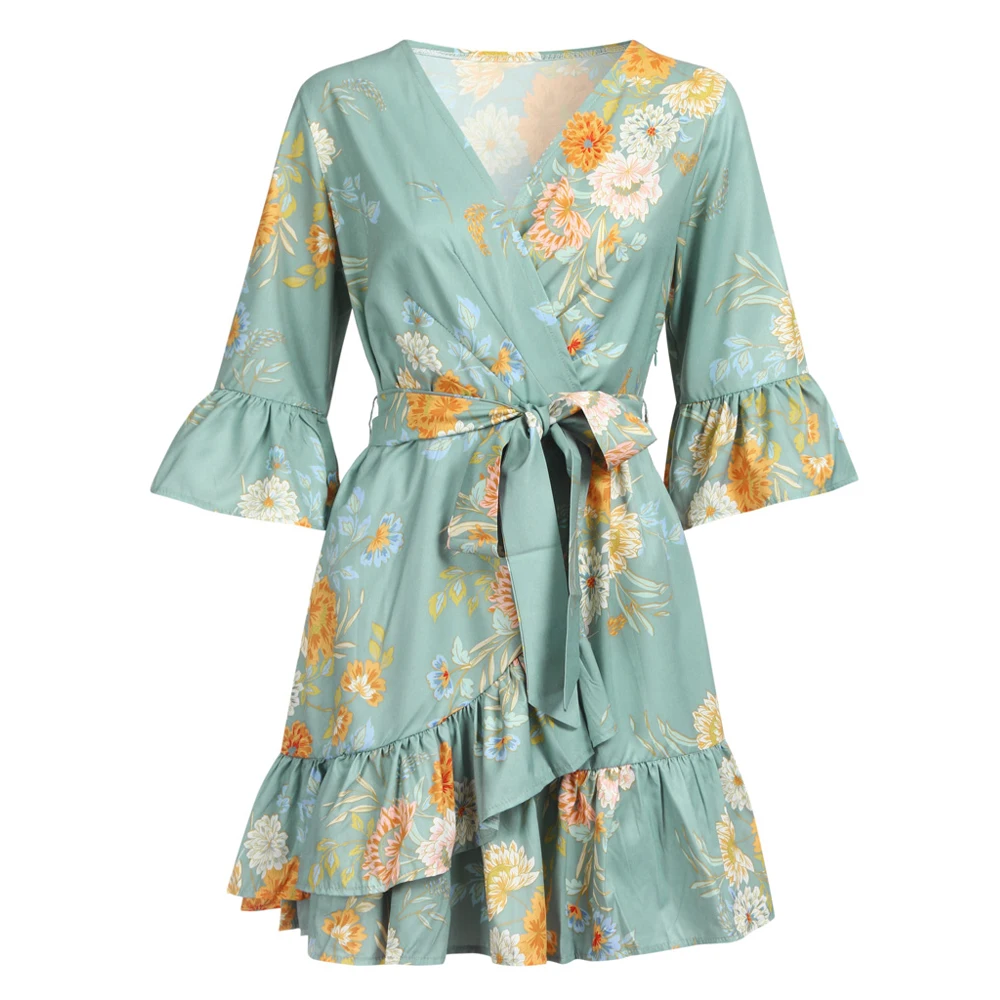 Boho Beach Print Dress Women Short Sleeve Strap Slim Mini Dress Bandage Evening Party Floral Dresses Girls Sundress
Boho Beach Print Dress Women Short Sleeve Strap Slim Mini Dress Bandage Evening Party Floral Dresses Girls Sundress