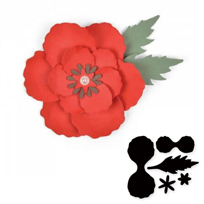 2019 New 3D Poppy Flower border Metel Steel Cutting Dies Stencil Craft For DIY Scrapbook Embossing Paper/photo Cards Knife mold
2019 New 3D Poppy Flower border Metel Steel Cutting Dies Stencil Craft For DIY Scrapbook Embossing Paper/photo Cards Knife mold