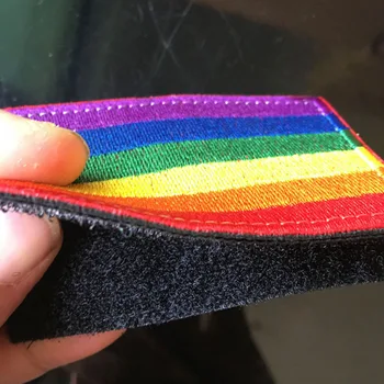 Rainbow Gay Pride Patches for Clothing Embroidery Iron On Hook&Loop Patches Jacket Stripe Applique On Arm Clothes Decor Badge
Rainbow Gay Pride Patches for Clothing Embroidery Iron On Hook&Loop Patches Jacket Stripe Applique On Arm Clothes Decor Badge