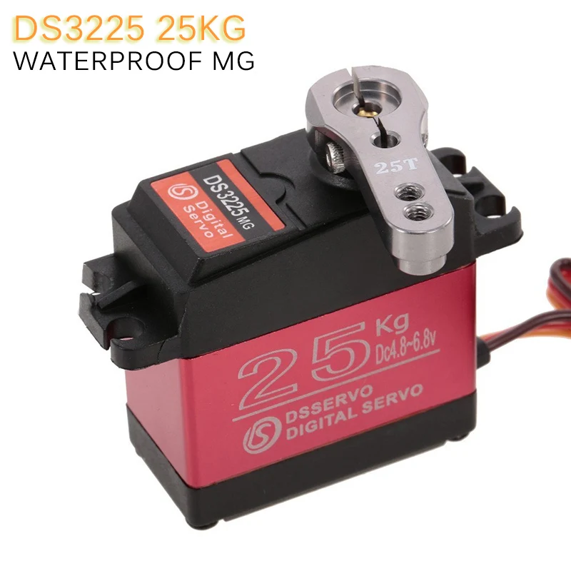 DSSERVO DS3225 Servo 25KG Metal Gear Digital Servo High Torque Waterproof Digital Servo For 1:8/1:10/1:12 RC Cars Spare Parts
DSSERVO DS3225 Servo 25KG Metal Gear Digital Servo High Torque Waterproof Digital Servo For 1:8/1:10/1:12 RC Cars Spare Parts