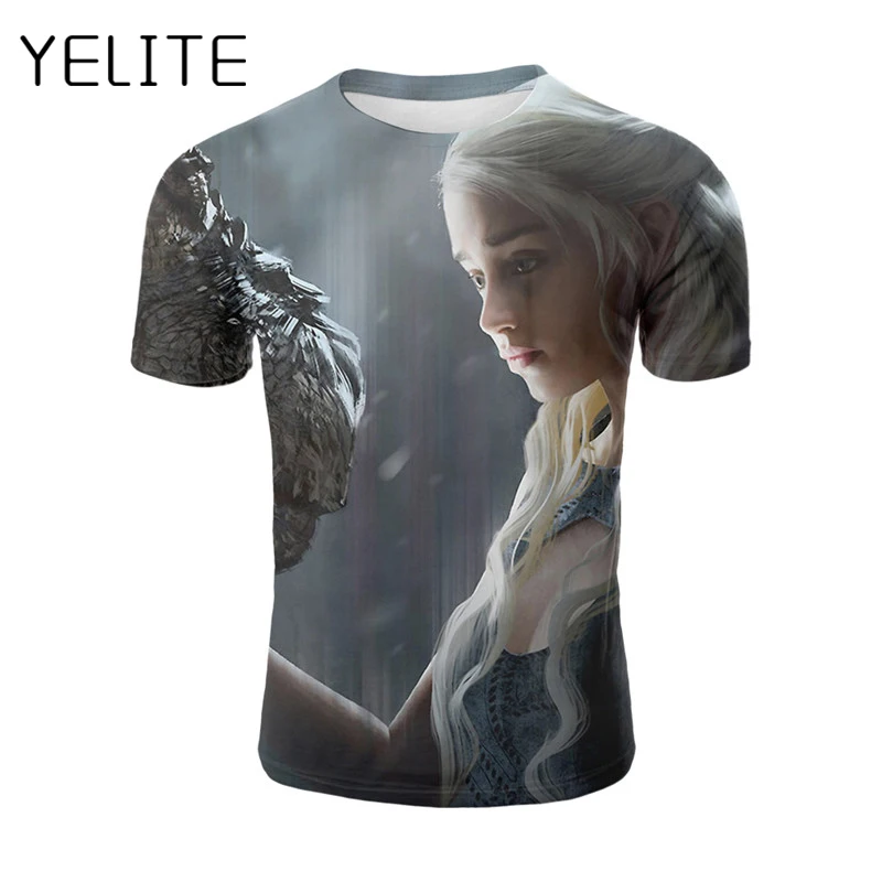 YELITE Game of Thrones Targaryen Fire & Blood T-shirt Men Casual High Quality Cool T-Shirt For Men Tops Dragon Mother
YELITE Game of Thrones Targaryen Fire & Blood T-shirt Men Casual High Quality Cool T-Shirt For Men Tops Dragon Mother