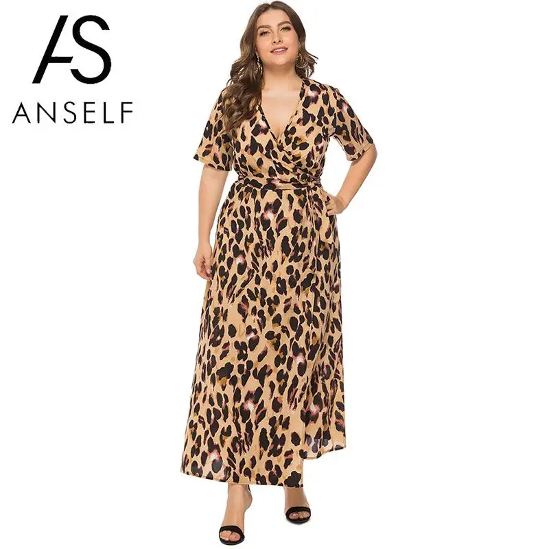 Women Leopard Dress 3XL 4XL 5XL 6XL Plus Size Summer Dress 2019 Short Sleeve Beach Boho Dresses Elegant Ladies Long Maxi Dress
Women Leopard Dress 3XL 4XL 5XL 6XL Plus Size Summer Dress 2019 Short Sleeve Beach Boho Dresses Elegant Ladies Long Maxi Dress