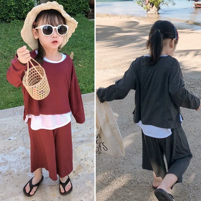 3 Pcs Sets Toddler Girl Clothes Spring 2019 Autumn Children Clothing Set Baby Girls Tracksuit Outfit Grey Red Loose Pants Suits
3 Pcs Sets Toddler Girl Clothes Spring 2019 Autumn Children Clothing Set Baby Girls Tracksuit Outfit Grey Red Loose Pants Suits