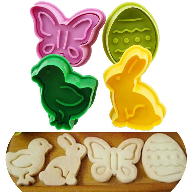 4X Easter Bake Mold Mould Cookie Cake Food Grade Silicone Animal Fruit Egg Rabbit Egg Home Cake Biscuit Pastry Plastic Mold 2019
4X Easter Bake Mold Mould Cookie Cake Food Grade Silicone Animal Fruit Egg Rabbit Egg Home Cake Biscuit Pastry Plastic Mold 2019