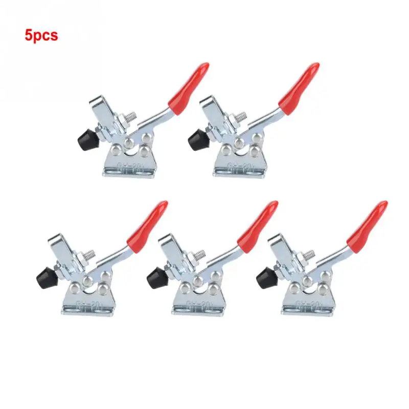 5Pcs Iron Galvanized Quick Fixed Vertical Type Hand Holding Capacity Toggle Clamp Tool Iron + Galvanized Tool
5Pcs Iron Galvanized Quick Fixed Vertical Type Hand Holding Capacity Toggle Clamp Tool Iron + Galvanized Tool