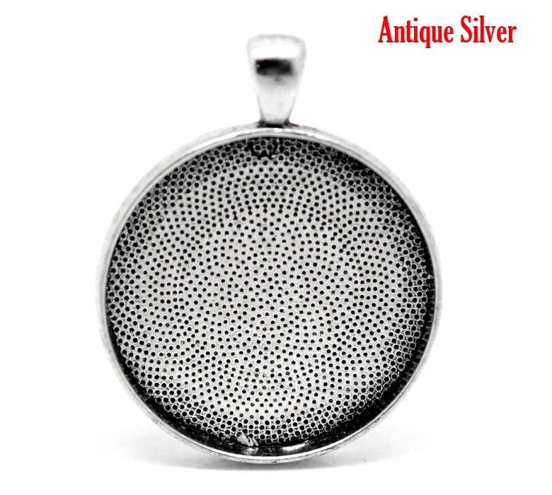 Lovely Antique Silver Round Cabochon Frame Pendants 4.1x3.3cm(Fit 30mm Dia.), 5PCs (B18158)
Lovely Antique Silver Round Cabochon Frame Pendants 4.1x3.3cm(Fit 30mm Dia.), 5PCs (B18158)