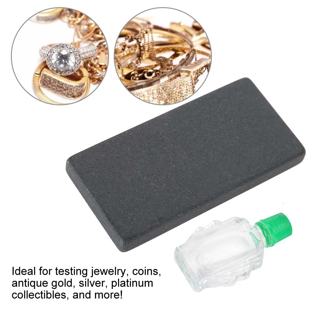Professional High purity Graphite Stone Practical Acid Kit Silver Platinum Gold Testing Touchstone Jewelry Tools Set for Jeweler
Professional High purity Graphite Stone Practical Acid Kit Silver Platinum Gold Testing Touchstone Jewelry Tools Set for Jeweler