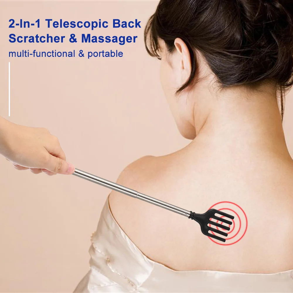 Telescopic Back Scratcher Massager with Ball Stainless Steel Extendable Full Body Back Tickling Massager Private Home Use
Telescopic Back Scratcher Massager with Ball Stainless Steel Extendable Full Body Back Tickling Massager Private Home Use