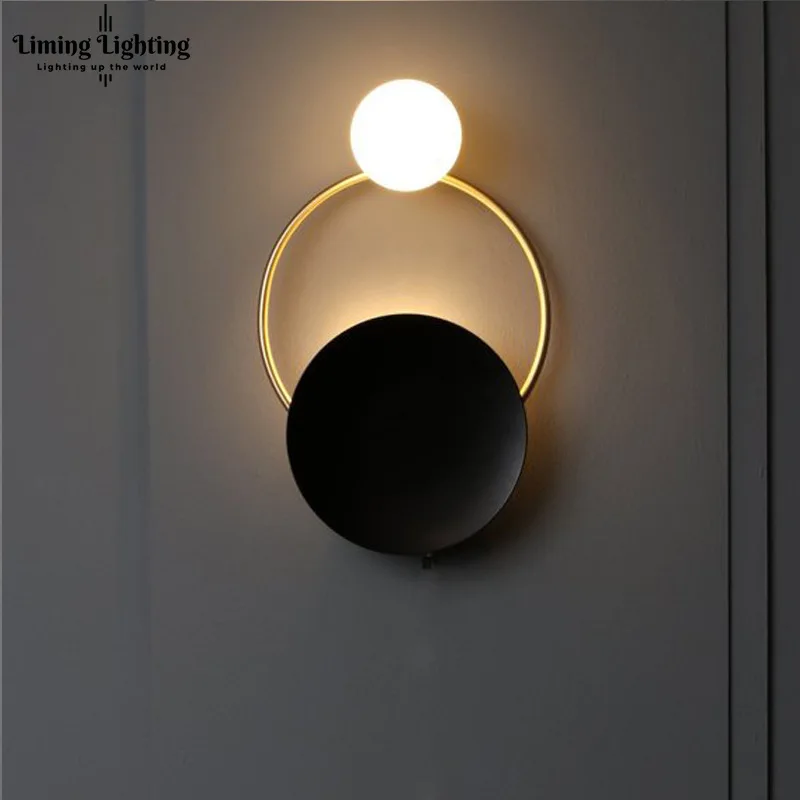 Post Modern Ring Creative Round Led Wall Lamps Nordic Stairs Lighting Bedroom Parlor Aisle Wall Light Sconce Lighting Fixtures
Post Modern Ring Creative Round Led Wall Lamps Nordic Stairs Lighting Bedroom Parlor Aisle Wall Light Sconce Lighting Fixtures