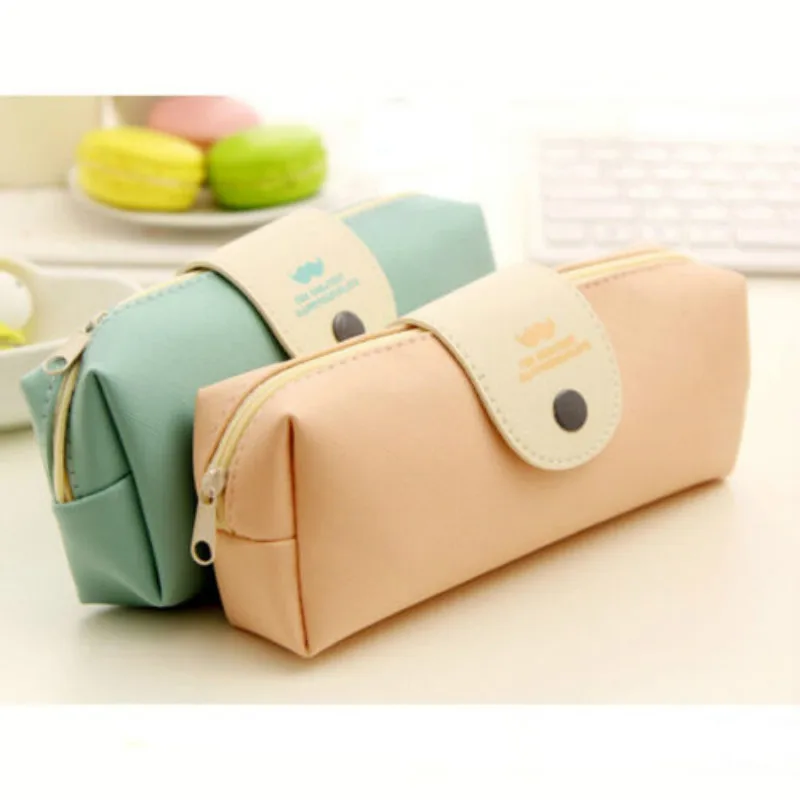 2019 Fashion PU Leather Pencil Pen Cases Cosmetic Makeup Bags Zipper Hasp Pen Bags Contracted Small Bags
2019 Fashion PU Leather Pencil Pen Cases Cosmetic Makeup Bags Zipper Hasp Pen Bags Contracted Small Bags