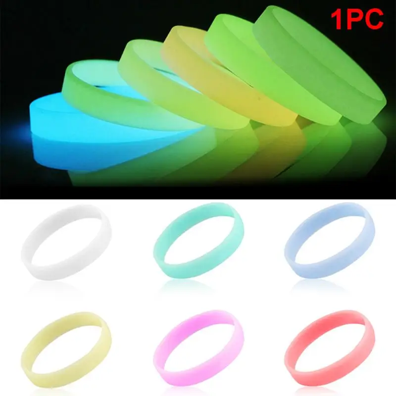 Multi-color Luminous Elastic Rubber Silicone Charm Sports Night Light Bracelet Wristband
Multi-color Luminous Elastic Rubber Silicone Charm Sports Night Light Bracelet Wristband