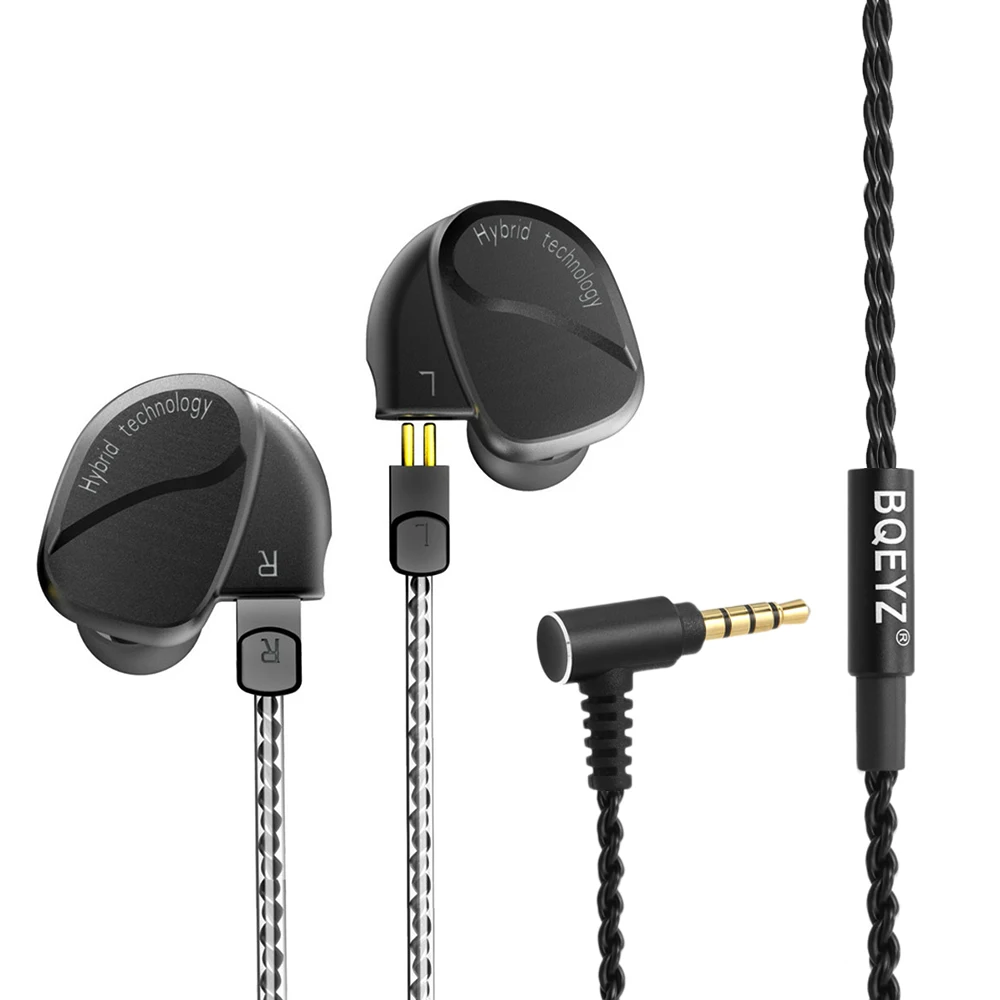 BQEYZ Wired In-ear Hybrid Dynamic HIFI Earbuds Bass earphone DIY Earphones 2BA+2DD Sport Earphone With Mic Removable Cable #Xj30
BQEYZ Wired In-ear Hybrid Dynamic HIFI Earbuds Bass earphone DIY Earphones 2BA+2DD Sport Earphone With Mic Removable Cable #Xj30