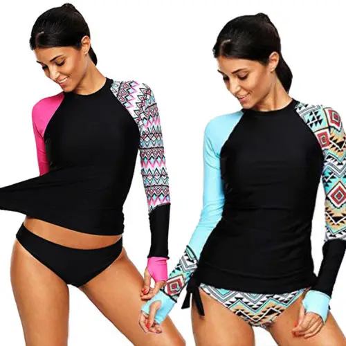 2019 Sexy Women Long Sleeve Print Zipped Bikini Set Summer Beach Swimsuit Padded Swimsuit Bathing Swimwear Vintage Beachwear
2019 Sexy Women Long Sleeve Print Zipped Bikini Set Summer Beach Swimsuit Padded Swimsuit Bathing Swimwear Vintage Beachwear