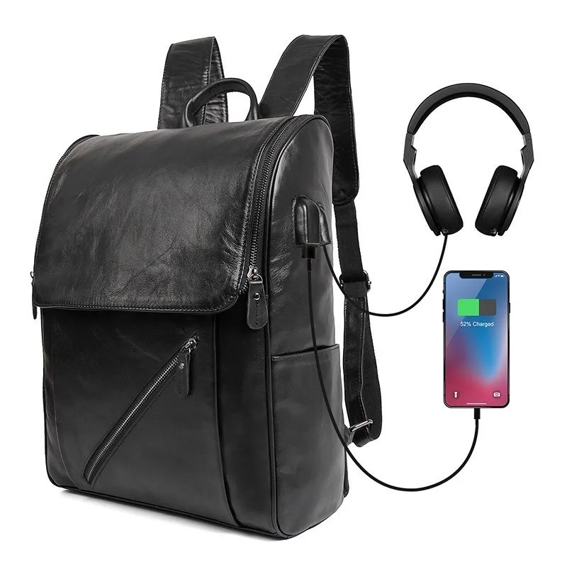 Fashion USB Charging Laptop Backpack Cow Leather Anti Theft Women Men School Bags For Teenage Girls College Travel Backpack
Fashion USB Charging Laptop Backpack Cow Leather Anti Theft Women Men School Bags For Teenage Girls College Travel Backpack
