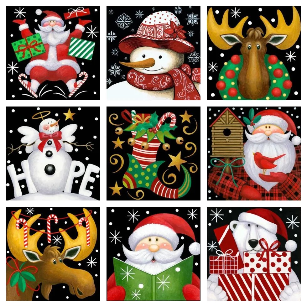 HUACAN Diamond Painting Christmas Cards Full Square Diamond Embroidery Santa Claus Picture Of Rhinestone Snowman Decor Home
HUACAN Diamond Painting Christmas Cards Full Square Diamond Embroidery Santa Claus Picture Of Rhinestone Snowman Decor Home