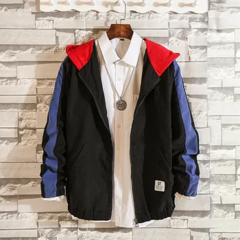 #2921 Black/Blue Casual Hooded Coats Plus Size 4XL 5XL Loose Funny Printed Front Pocket Windbreaker Jacket Zipper Japan Style
#2921 Black/Blue Casual Hooded Coats Plus Size 4XL 5XL Loose Funny Printed Front Pocket Windbreaker Jacket Zipper Japan Style