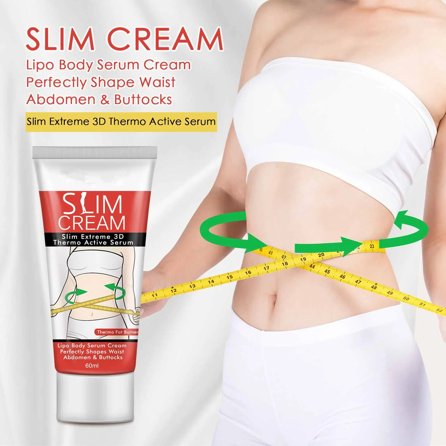 60ml Fat Burning Cream Anti Cellulite Slimming Weight Loss Compact Abdominal Muscle Slim cream
60ml Fat Burning Cream Anti Cellulite Slimming Weight Loss Compact Abdominal Muscle Slim cream