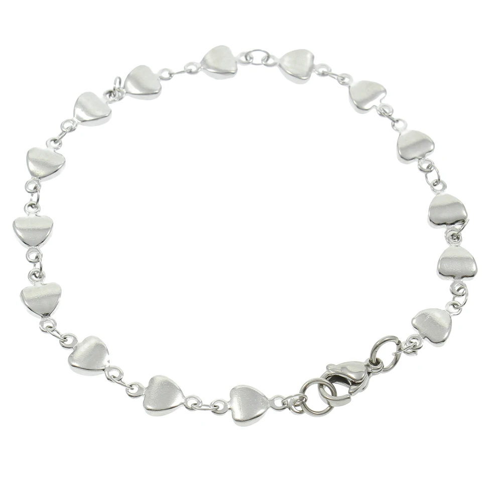 Stainless Steel Jewelry Bracelet womens european fashion heart to heart chain steel bracelets bangles punk jewelry
Stainless Steel Jewelry Bracelet womens european fashion heart to heart chain steel bracelets bangles punk jewelry