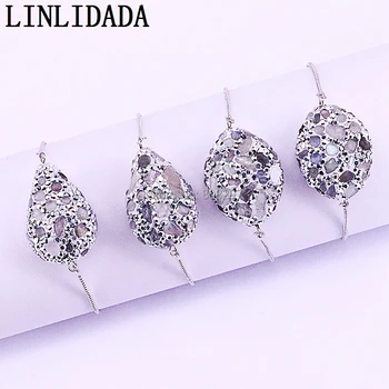 10Pcs Natural quartz stone White Crystal Rhinestone Paved Handmade Slid Adjustable Chain Bracelets For Women
10Pcs Natural quartz stone White Crystal Rhinestone Paved Handmade Slid Adjustable Chain Bracelets For Women