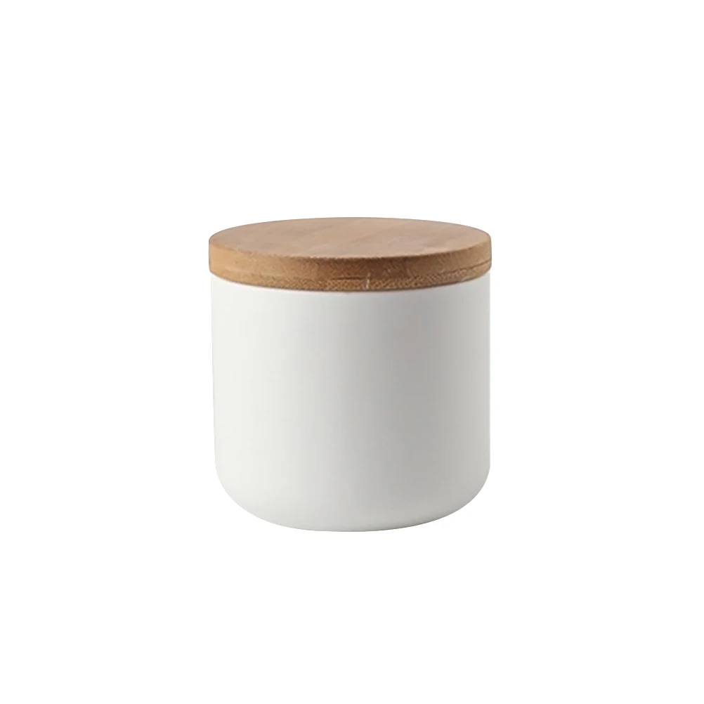 1pc Ceramic Bottle Jar Modern Sealed Food Storage Container Canister with Wooden Lid for Spice Sugar Coffee Bean Loose Tea
1pc Ceramic Bottle Jar Modern Sealed Food Storage Container Canister with Wooden Lid for Spice Sugar Coffee Bean Loose Tea