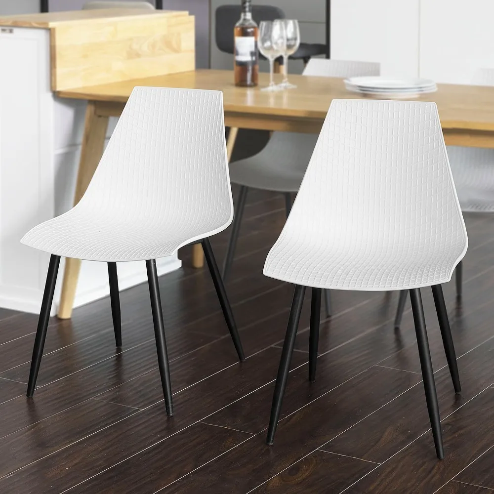 SoBuy FST60 Set of 2 Dining Chairs Kitchen Office Lounge Room Chairs Plastic Seat Backrest with Metal Legs 
SoBuy FST60 Set of 2 Dining Chairs Kitchen Office Lounge Room Chairs Plastic Seat Backrest with Metal Legs