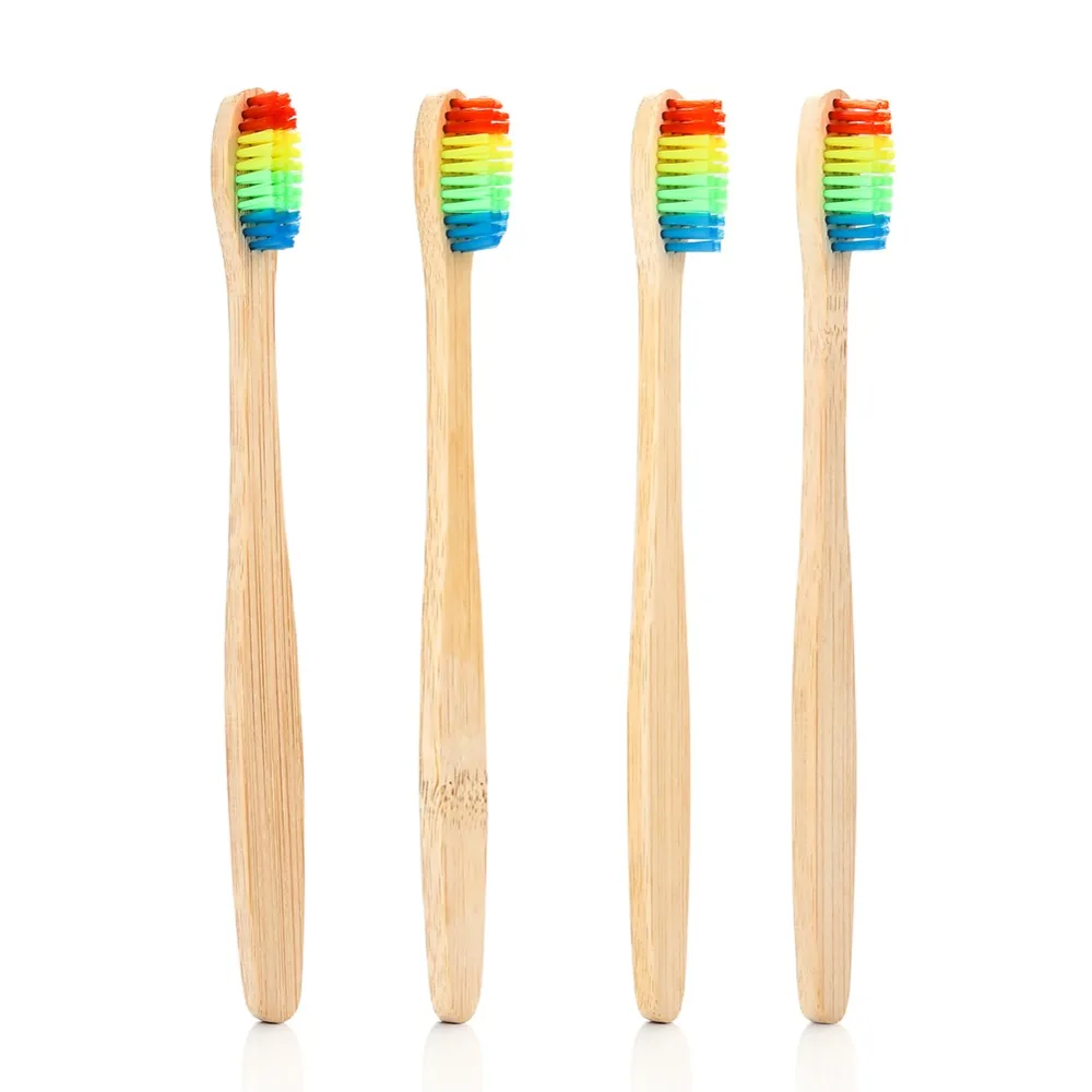 Vaclav 4Pcs Bamboo Toothbrush Rainbow Bamboo Tooth Brush Fibre Toothbrush Colorful Toothbrush Soft Bristle Brush
Vaclav 4Pcs Bamboo Toothbrush Rainbow Bamboo Tooth Brush Fibre Toothbrush Colorful Toothbrush Soft Bristle Brush