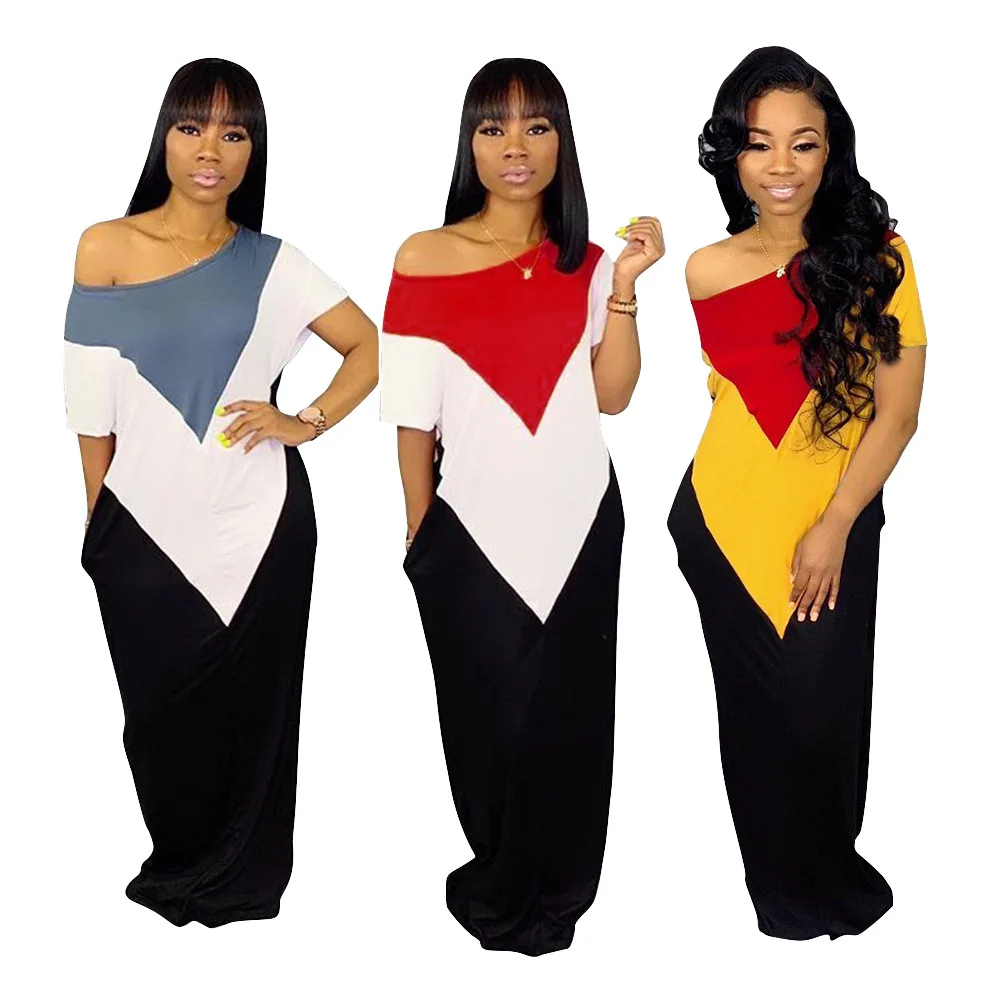 TS930 Cross-Border for New Style European And American Women Leisure Loose Color Panel Big Dress
TS930 Cross-Border for New Style European And American Women Leisure Loose Color Panel Big Dress