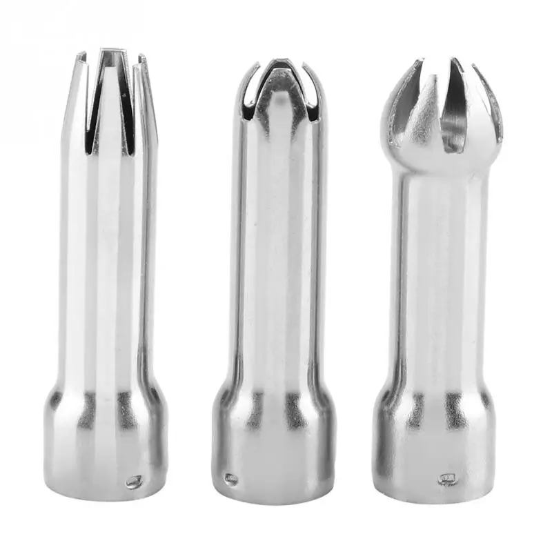 3pcs/ Set Stainless Steel Durable Safe Cream Nozzle Cake decoration Baking Nozzle Set DIY Cake Decorating Set
3pcs/ Set Stainless Steel Durable Safe Cream Nozzle Cake decoration Baking Nozzle Set DIY Cake Decorating Set