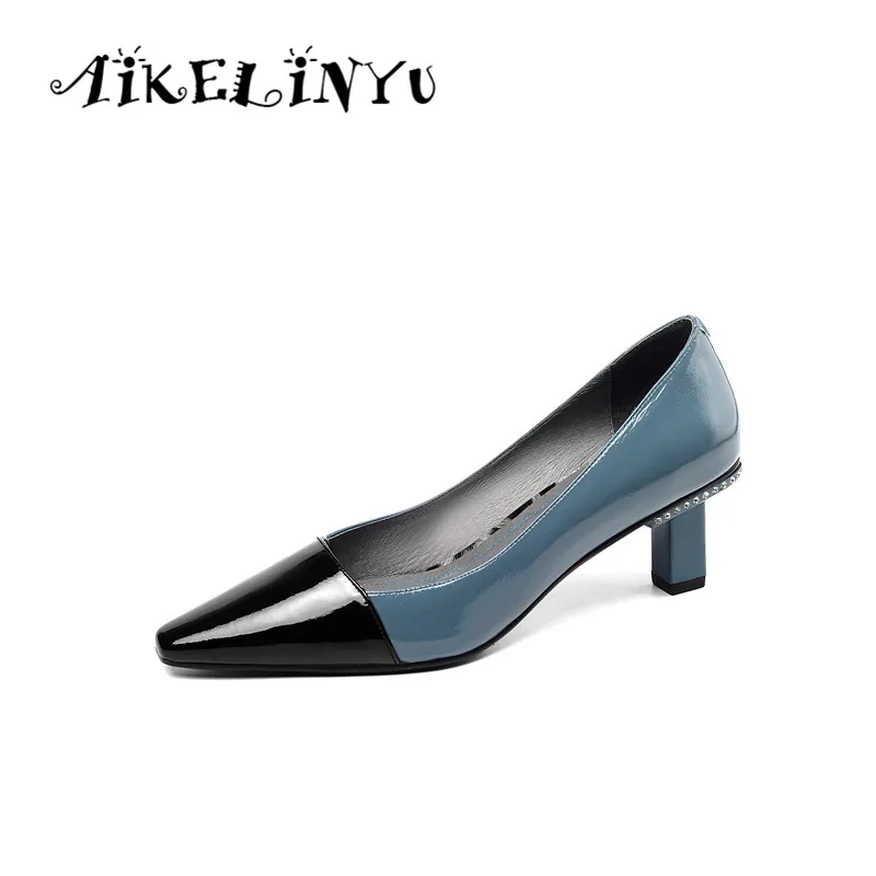 AIKELINYU 2019 High Quality Women's Pumps Genuine Leather Mixed Colors Shoes Casual Office Ladies Shoes Shallow Comfortable Pump
AIKELINYU 2019 High Quality Women's Pumps Genuine Leather Mixed Colors Shoes Casual Office Ladies Shoes Shallow Comfortable Pump