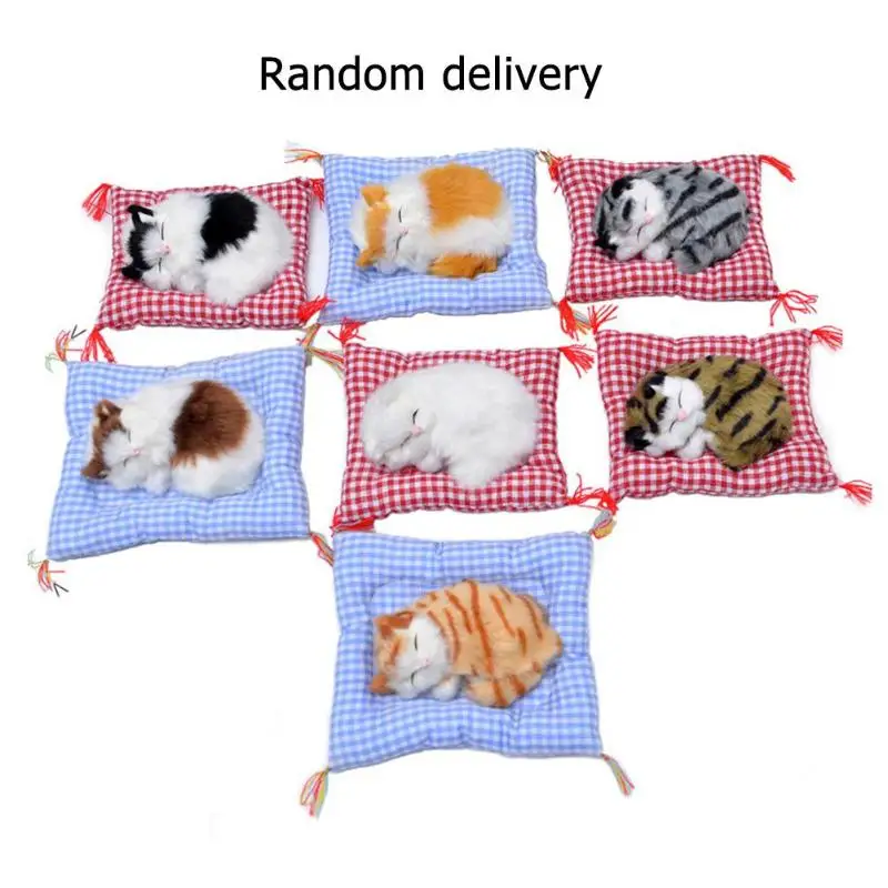 Stuffed Toys Simulation Lovely Animal Doll Plush Sleeping Cats Stuffed Craft Toys with Sound Birthday Gift For Children
Stuffed Toys Simulation Lovely Animal Doll Plush Sleeping Cats Stuffed Craft Toys with Sound Birthday Gift For Children