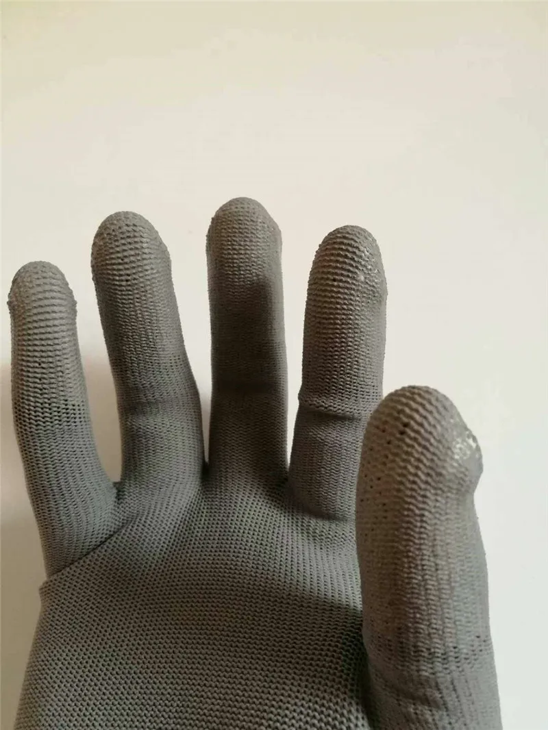 Gray PU mittens gloves Antistatic Gloves Fingertip nylon dipped protective gloves Breathable non-slip
Gray PU mittens gloves Antistatic Gloves Fingertip nylon dipped protective gloves Breathable non-slip