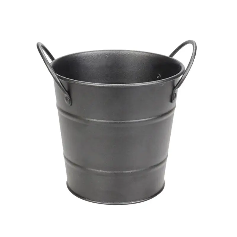1 pc Mini Ice Bucket Creative Black Portable Metal Two Handles Ice Container Pails French Fries Buckets for Bar Home Party
1 pc Mini Ice Bucket Creative Black Portable Metal Two Handles Ice Container Pails French Fries Buckets for Bar Home Party