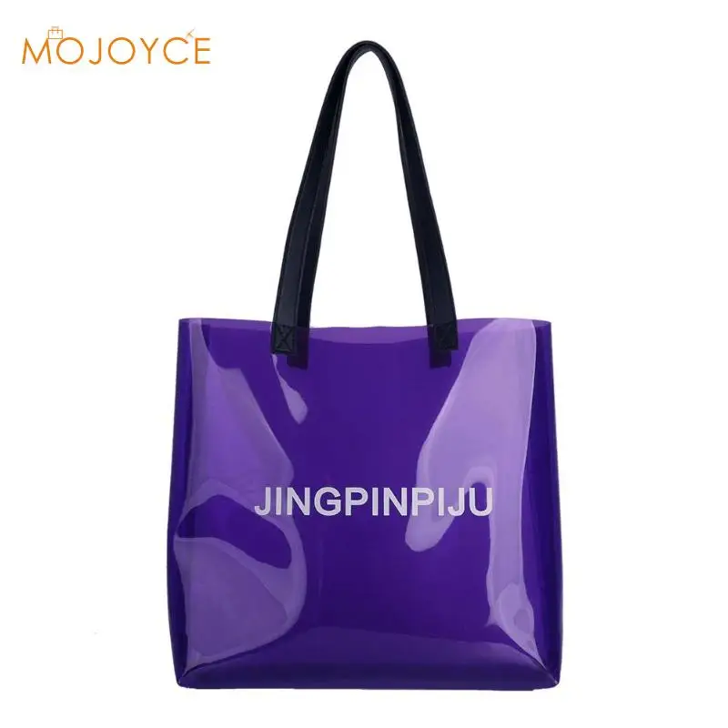 Women Transparent Beach Shoulder Handbags PVC Large Capacity Candy Color Totes for Girl Lady Travel Shopping Bags Bolsa Feminina
Women Transparent Beach Shoulder Handbags PVC Large Capacity Candy Color Totes for Girl Lady Travel Shopping Bags Bolsa Feminina