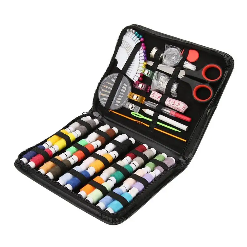 100 pcs/Set DIY Sewing Box Multi-function Travel Sewing Kit Needle Thread Threader Tape Scissor Storage Bag Sewing Set
100 pcs/Set DIY Sewing Box Multi-function Travel Sewing Kit Needle Thread Threader Tape Scissor Storage Bag Sewing Set