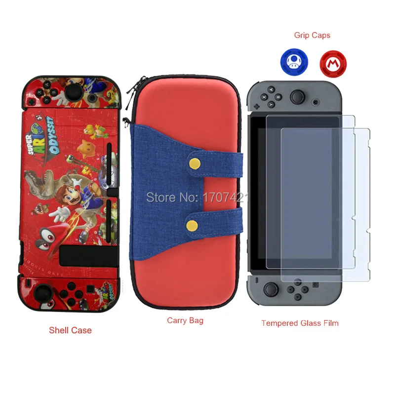 NEW for Nintend Switch NS NX Console Carrying Storage Bag + Shell Cover Case + Tempered Glass Screen Protector + 2 Grip Caps
NEW for Nintend Switch NS NX Console Carrying Storage Bag + Shell Cover Case + Tempered Glass Screen Protector + 2 Grip Caps