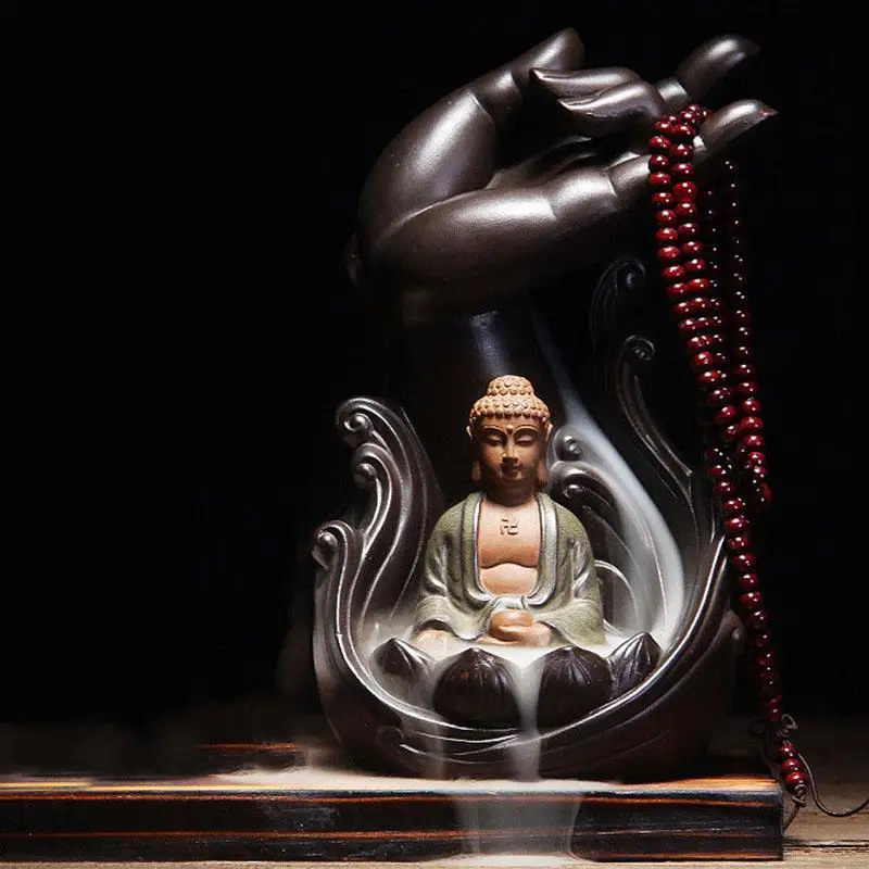 Traditional Buddha'S Hand Backflow Incense Waterfall Burner Tathagata Smoke Lotus Incense Stick Holder Retro Home Bouddha Decor
Traditional Buddha'S Hand Backflow Incense Waterfall Burner Tathagata Smoke Lotus Incense Stick Holder Retro Home Bouddha Decor