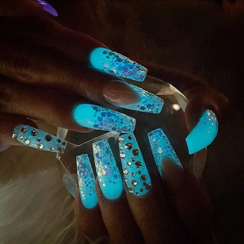 Fashion Ultrafine Fluorescent Nail Powder Neon Phosphor Colorful Nail Art Glitter Pigment Glow Luminous Dust Decorations
Fashion Ultrafine Fluorescent Nail Powder Neon Phosphor Colorful Nail Art Glitter Pigment Glow Luminous Dust Decorations