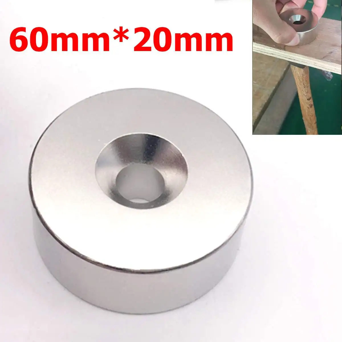 60x20mm N52 Neodymium Magnet Strong Round Ring Magnet Detector Lake River Hunting Treasure Salvage Permanent Magnetic Tool Parts
60x20mm N52 Neodymium Magnet Strong Round Ring Magnet Detector Lake River Hunting Treasure Salvage Permanent Magnetic Tool Parts