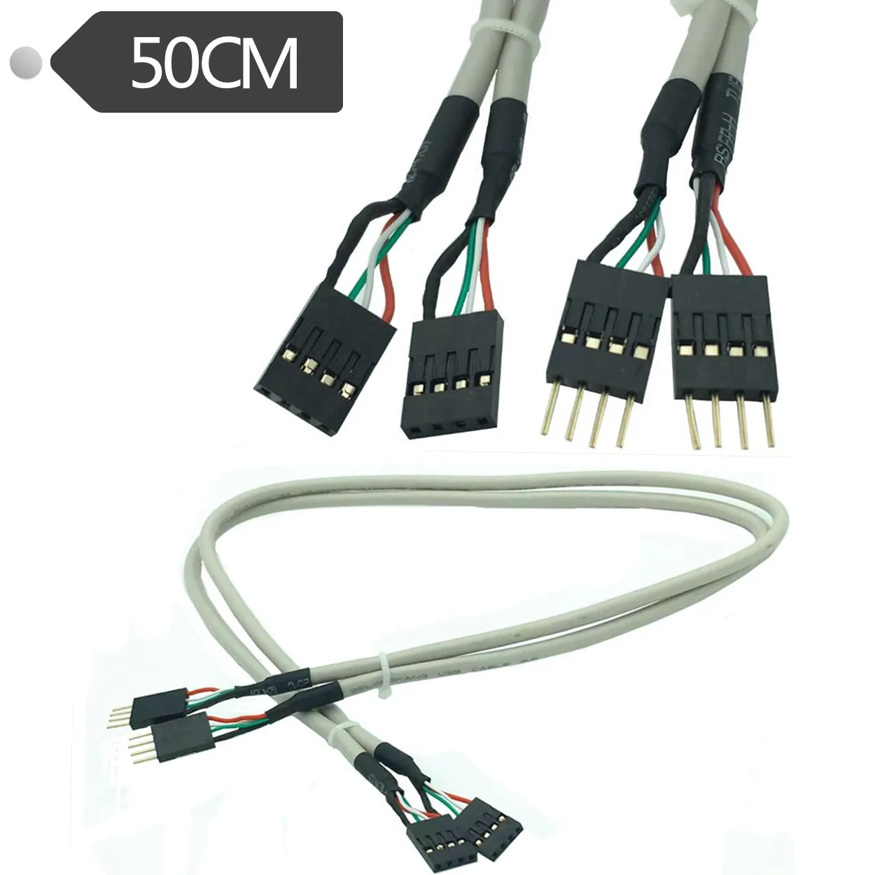 50cm 4pin male to female DuPont line double head 4PIN 2.54mm Dupont Cable Connector motherboard for internal USB IDC cable
50cm 4pin male to female DuPont line double head 4PIN 2.54mm Dupont Cable Connector motherboard for internal USB IDC cable