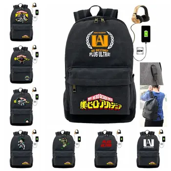 My Hero Academia Izuku Backpack USB Charging School Bag Canvas Casual Teenagers Student Mochila Travel Laptop Bags bagpack Gift
My Hero Academia Izuku Backpack USB Charging School Bag Canvas Casual Teenagers Student Mochila Travel Laptop Bags bagpack Gift