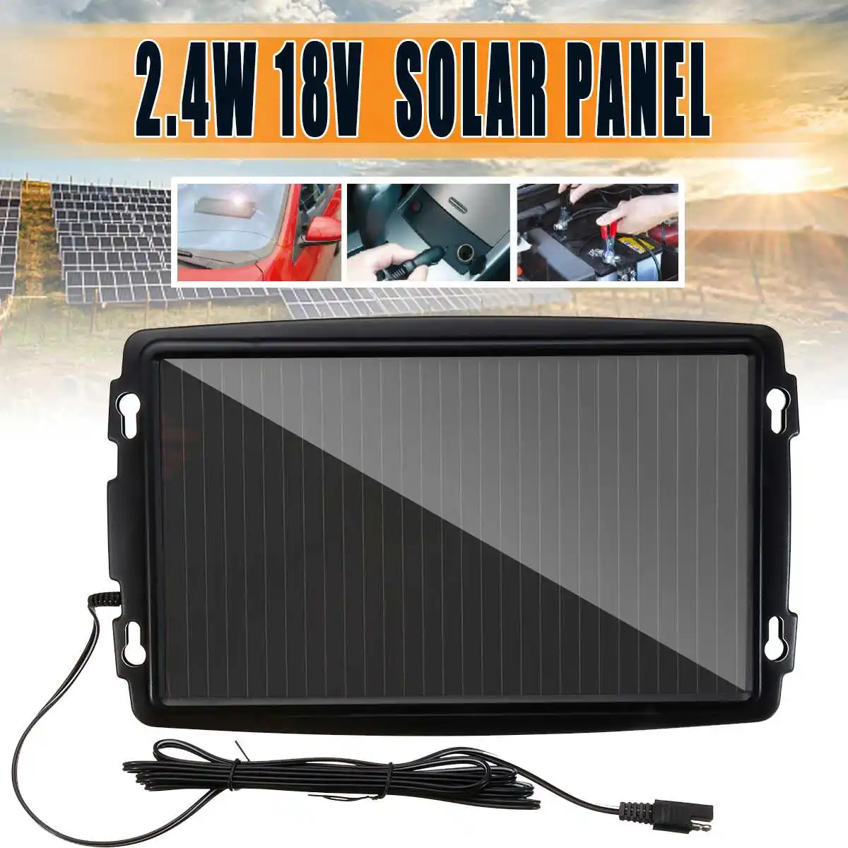 2.4W Solar Panel Trickle Charger Portable 18V For Boat Car Vehicle Silicon Battery Charging Detachable Amorphous Outdoor Power
2.4W Solar Panel Trickle Charger Portable 18V For Boat Car Vehicle Silicon Battery Charging Detachable Amorphous Outdoor Power