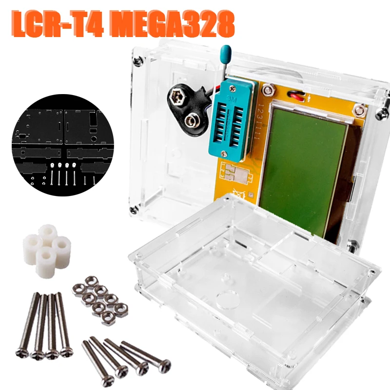 1 kit LCR-T4 Mega328 Transistor Tester Triode Capacity ESR Meter MOS NPN Shell for LCR-T4 Transistor Tester
1 kit LCR-T4 Mega328 Transistor Tester Triode Capacity ESR Meter MOS NPN Shell for LCR-T4 Transistor Tester